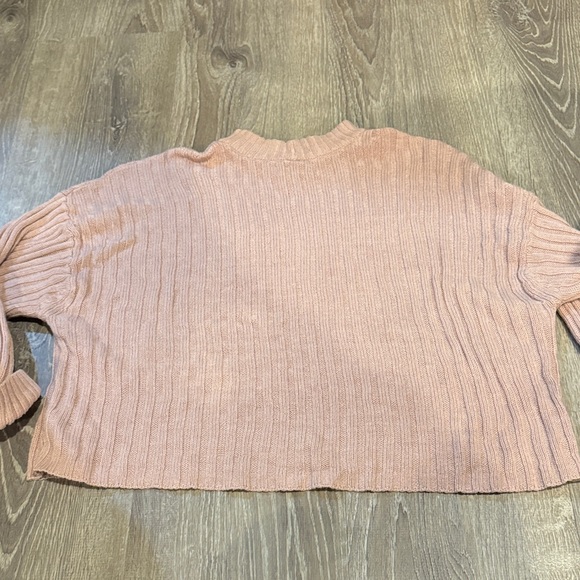 Pink Ribbed Knit Sweater - Picture 6 of 6